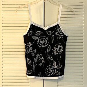 Insight White Beaded Camisole Top Size L